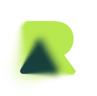 Adam Rodriguez Design Logo Mark - a simplified geometric R with a simplified geometric A inlaid. Both letters have so blurring effects applied. Looks neat.