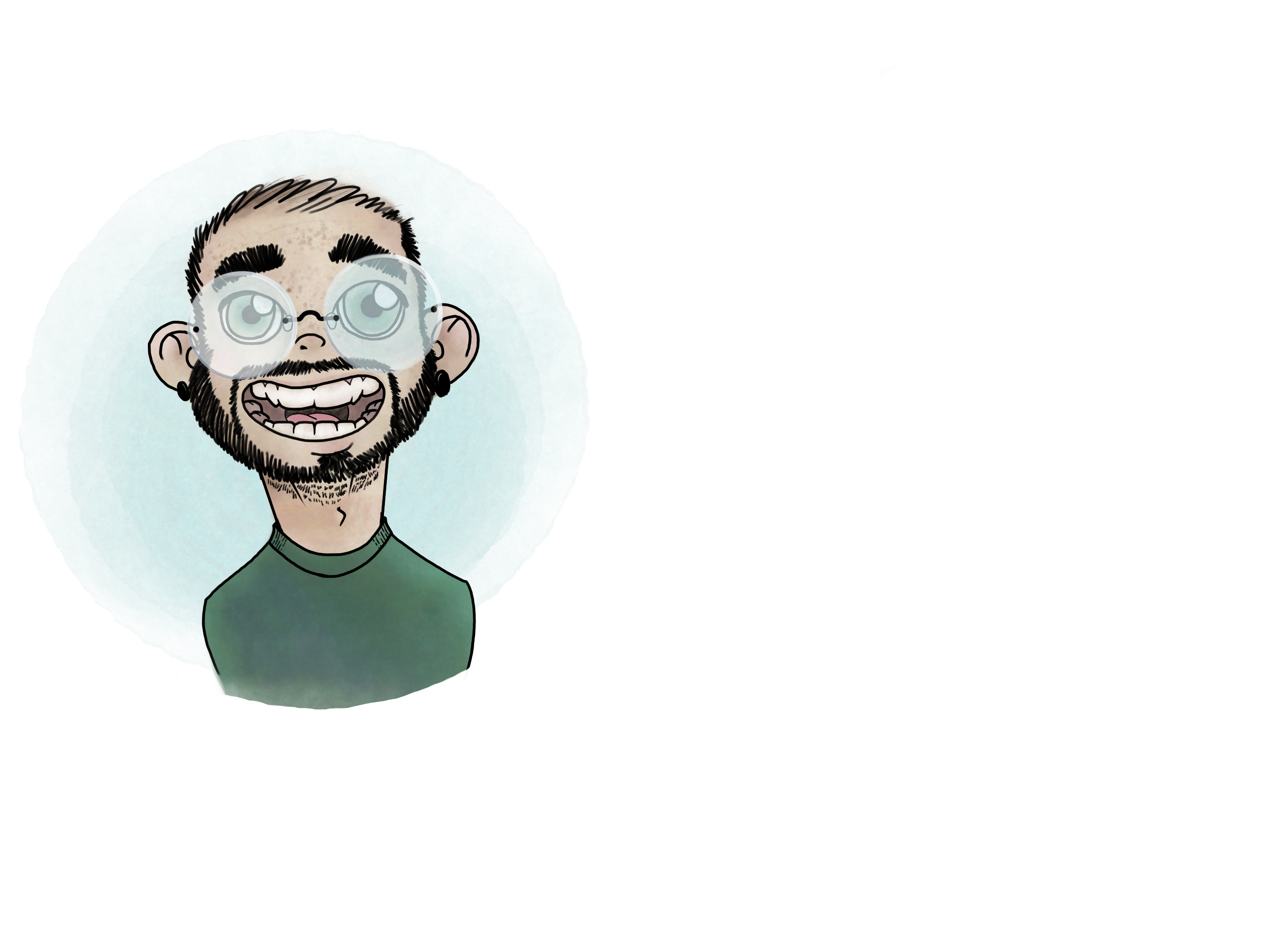 Self portrait of Adam Rodriguez, show casing his creative tendencies in everything he does. Cool! 