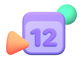 Play Plans Logo - playful shaped calendar